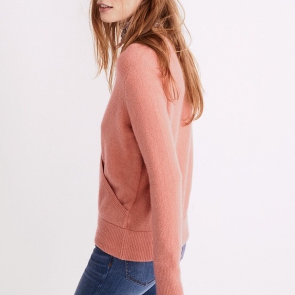 Madewell Rose Faux Wrap Sweater - Picture 2 of 7